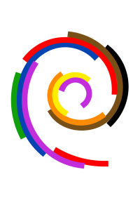 [logo de diversidad en Debian]